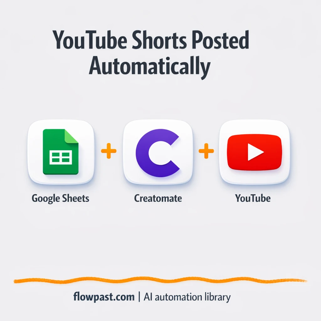 Creatomate + YouTube: publish fresh riddle Shorts - n8n workflow automation template