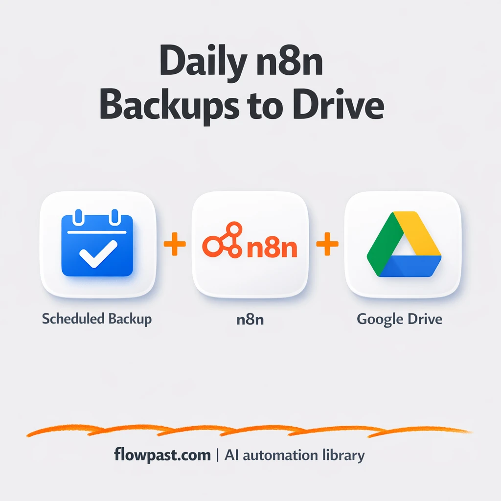 Google Drive backups for your app setups, sorted - n8n workflow automation template