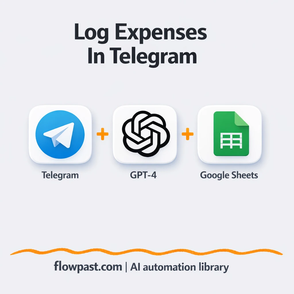 Telegram to Google Sheets, expenses logged for you - n8n workflow automation template