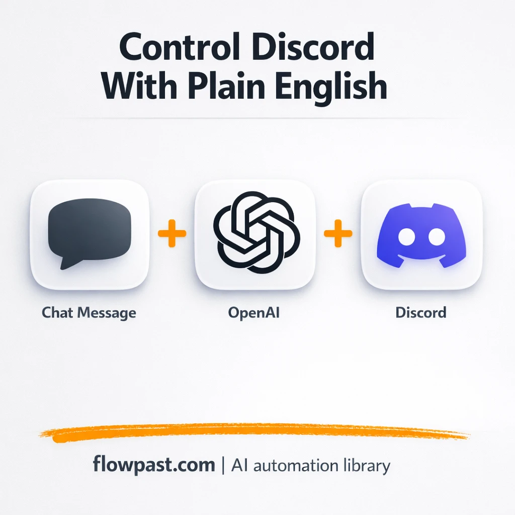 Discord + GPT-4o: post updates without the tab hop - n8n workflow automation template