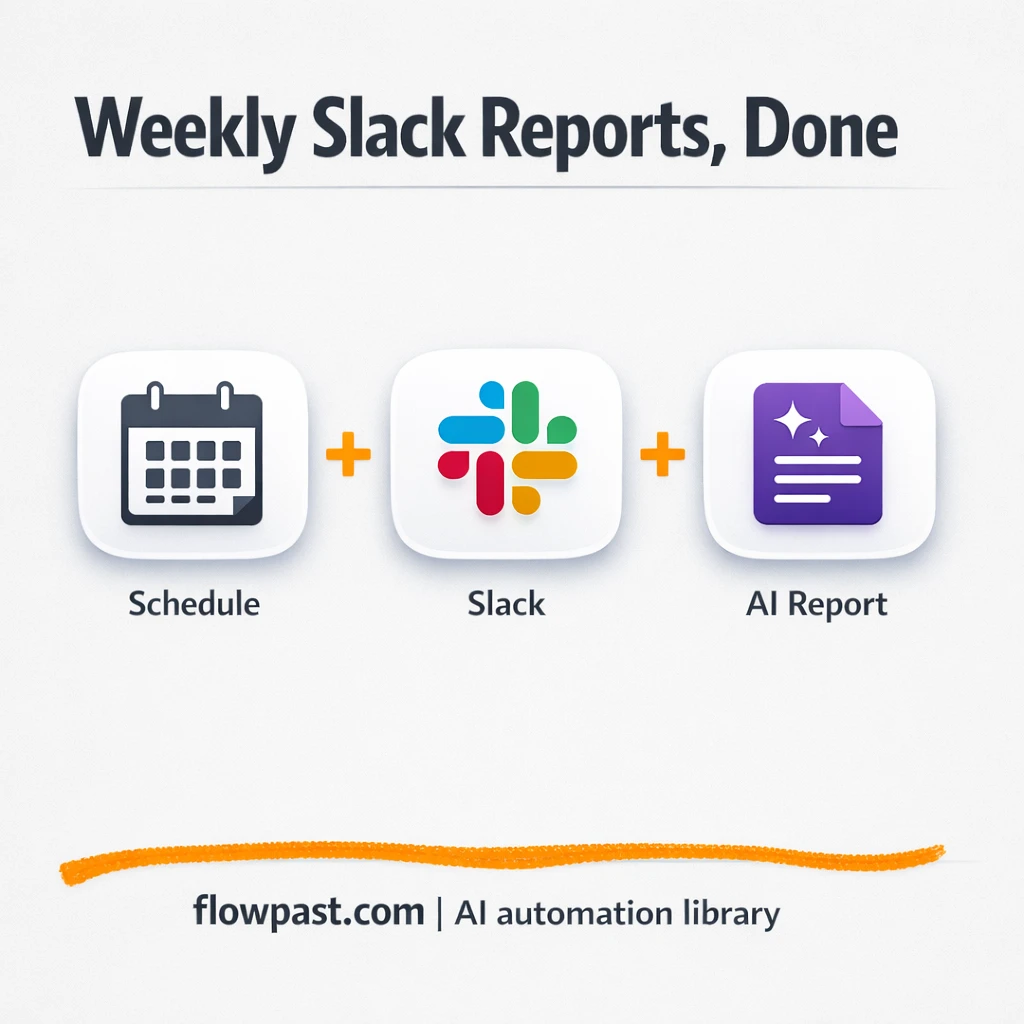 Slack + Google Gemini: weekly recaps everyone reads - n8n workflow automation template