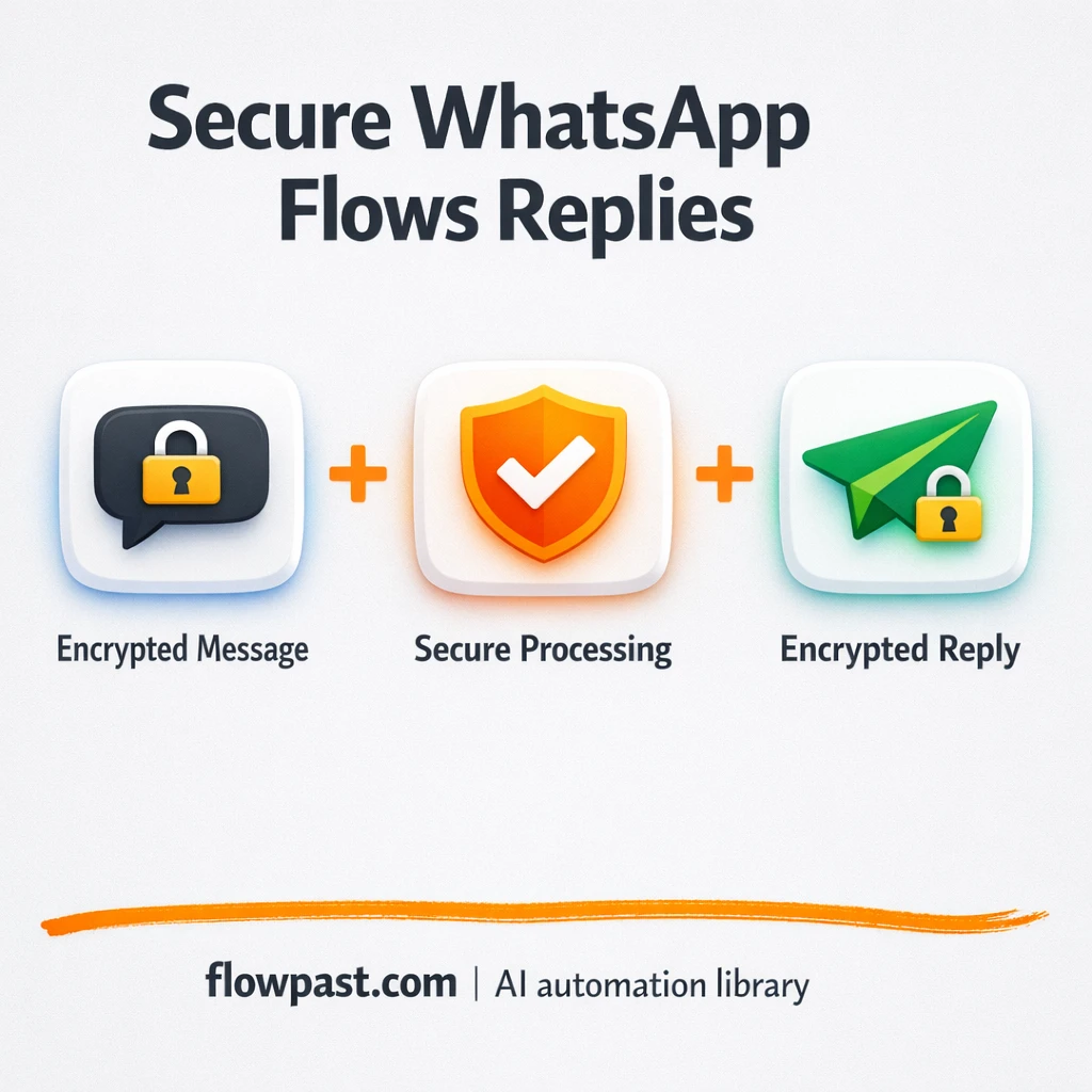 WhatsApp + PostgreSQL: secure Flow replies that work - n8n workflow automation template