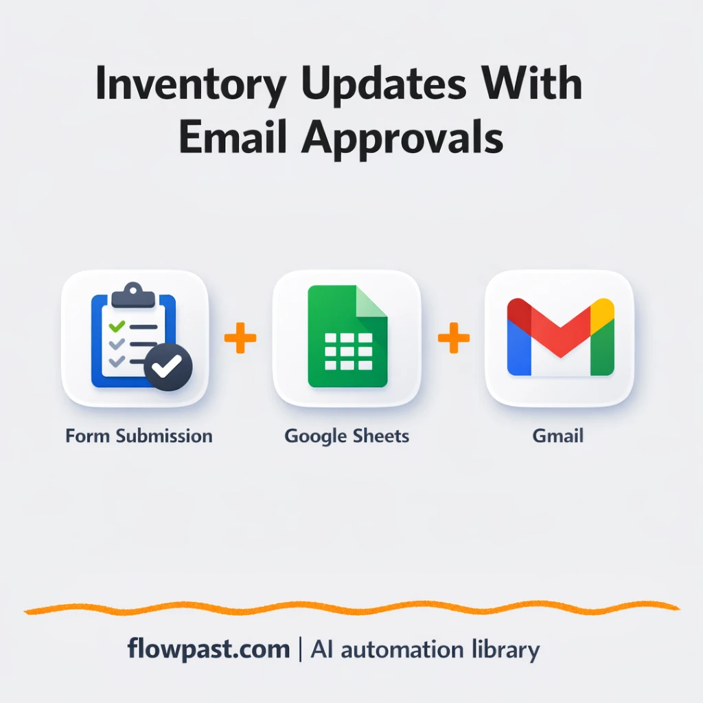 Google Sheets + Gmail: inventory approvals, fewer stockouts - n8n workflow automation template