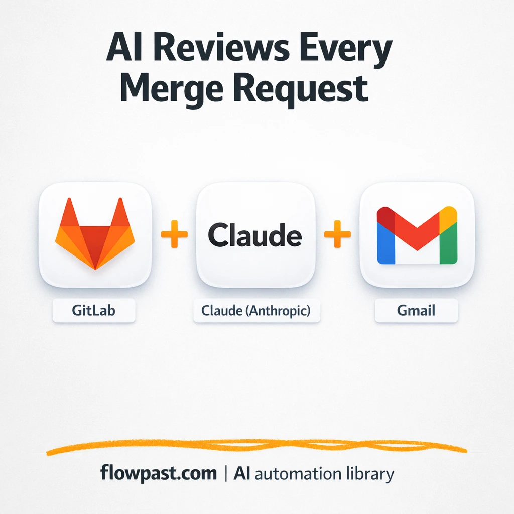 GitLab + Gmail: AI MR reviews everyone can trust - n8n workflow automation template
