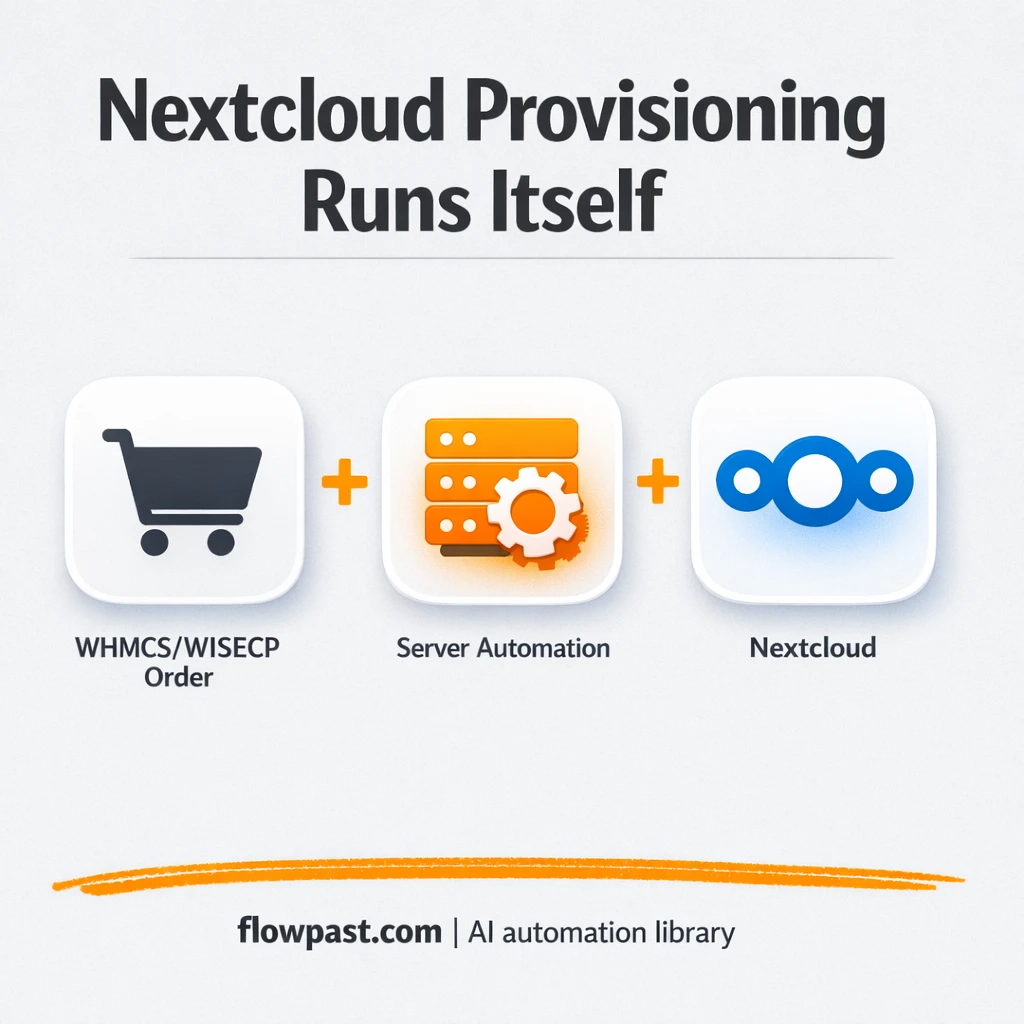 WHMCS + Docker: deploy Nextcloud without manual steps - n8n workflow automation template