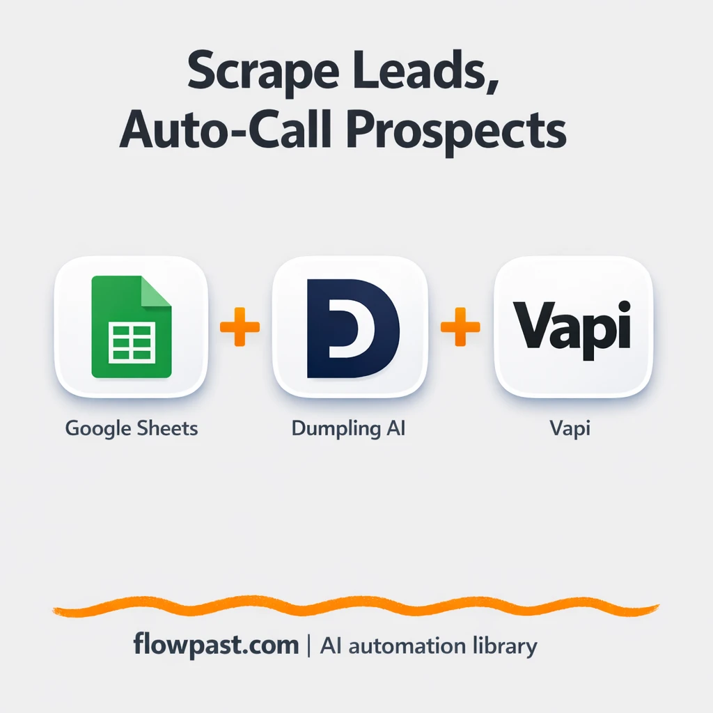 Google Sheets + Vapi: call-ready leads, logged neatly - n8n workflow automation template