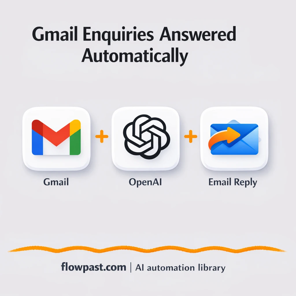 Gmail + OpenAI: smart replies for every enquiry - n8n workflow automation template