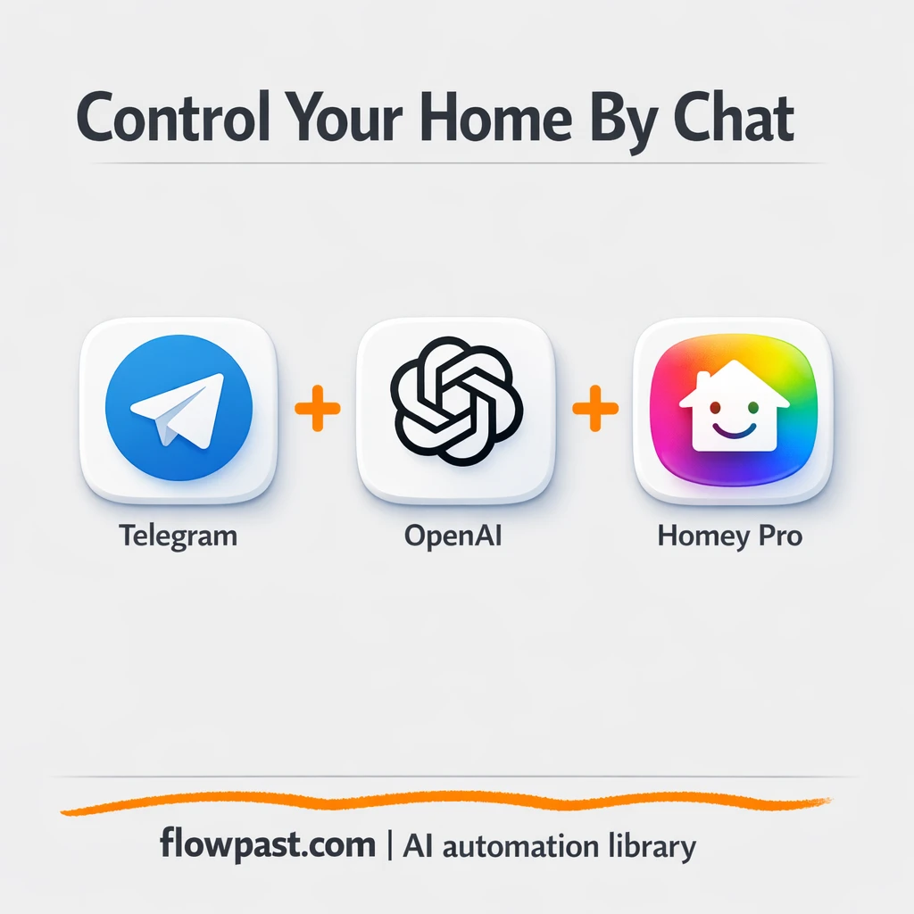 Telegram + Homey: control your smart home in Norwegian - n8n workflow automation template