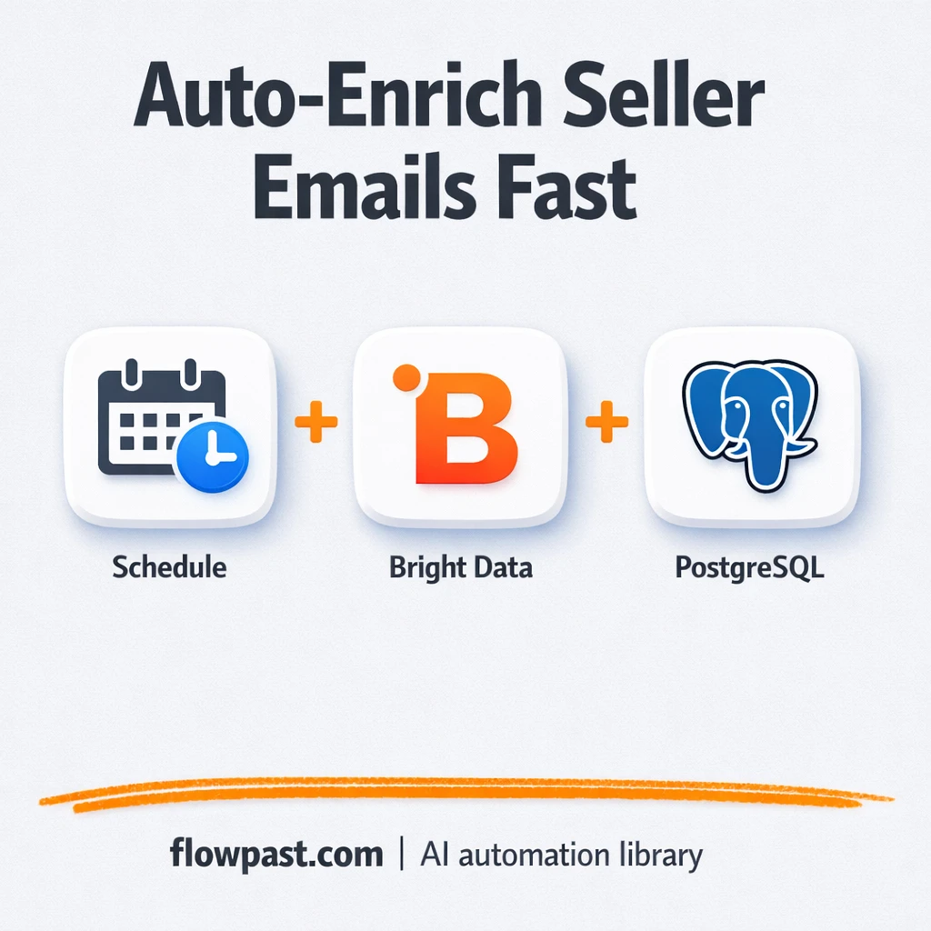 Postgres + Bright Data: cleaner lead emails fast - n8n workflow automation template