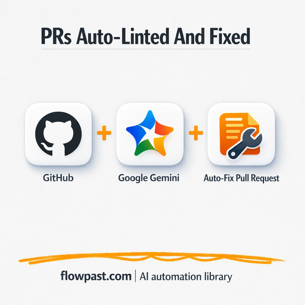 GitHub + Google Gemini: PR lint fixes without churn - n8n workflow automation template