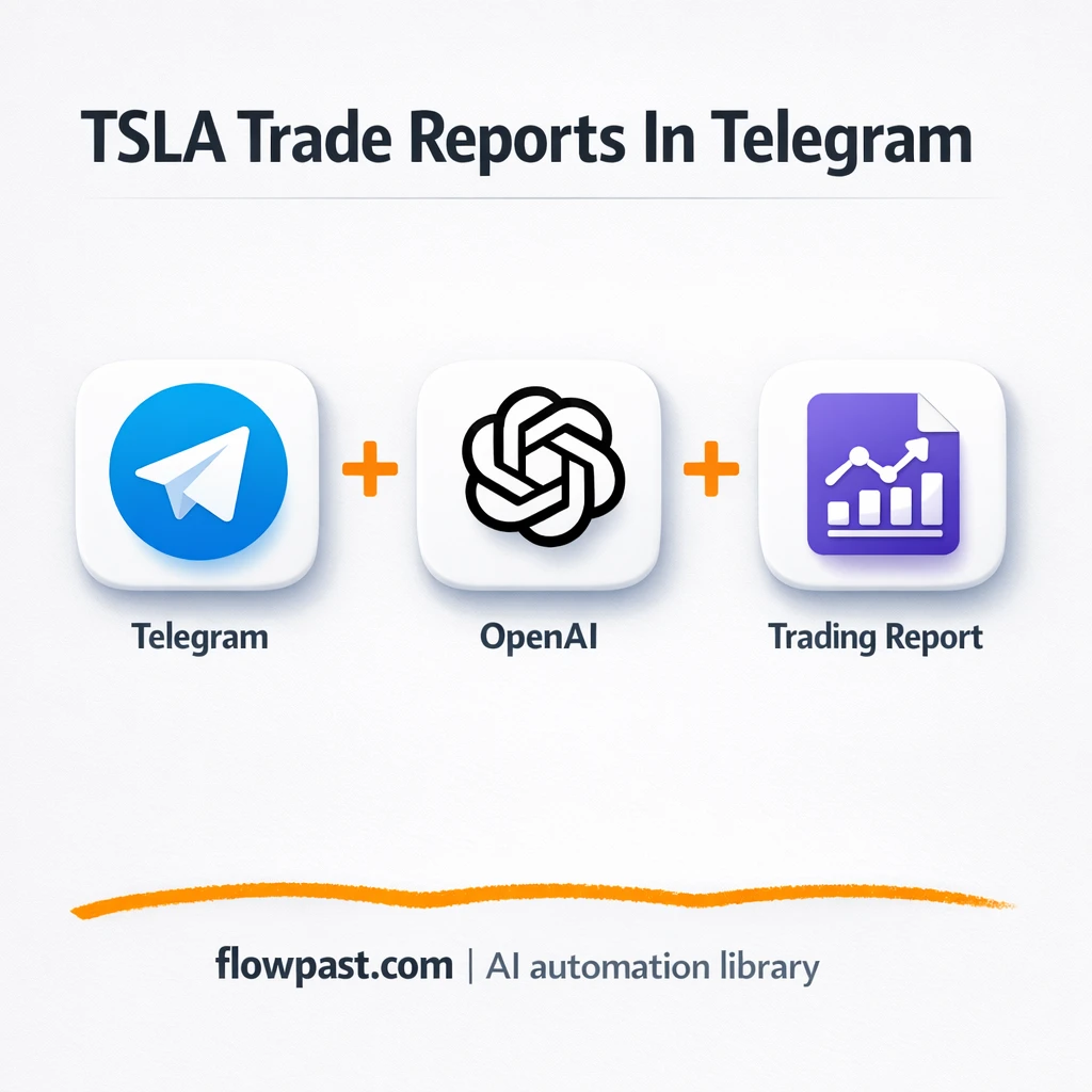 Telegram + OpenAI: TSLA trade reports on demand - n8n workflow automation template