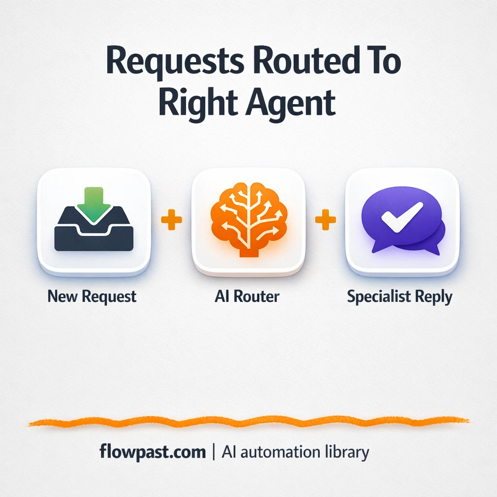 Slack + Gmail: route requests to the right owner - n8n workflow automation template