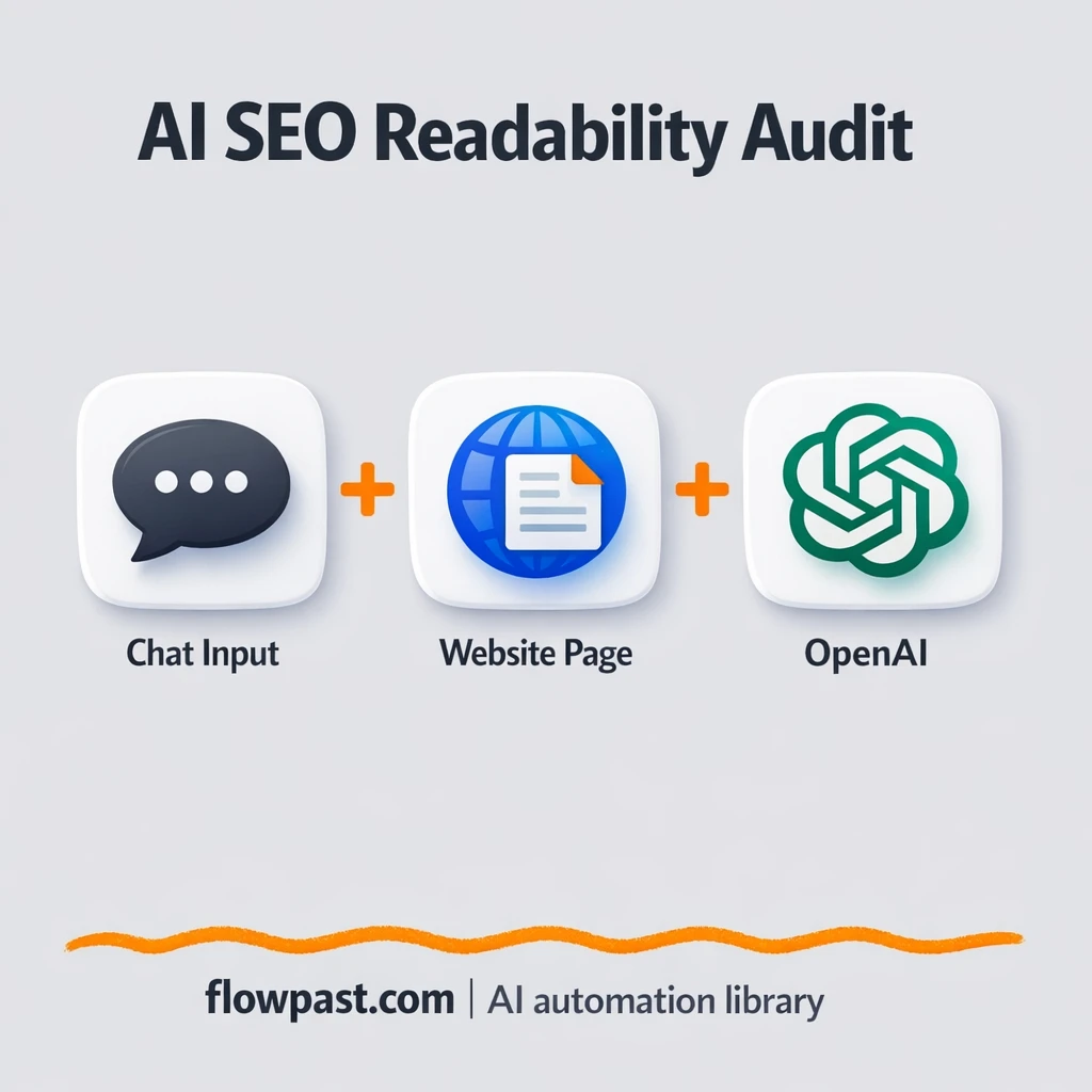 OpenAI + Slack, AI SEO audit notes you can act on - n8n workflow automation template
