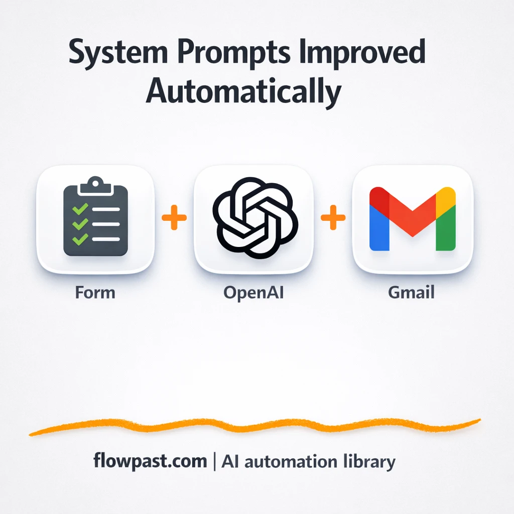 OpenAI + Gmail: better system prompts, less rewrites - n8n workflow automation template