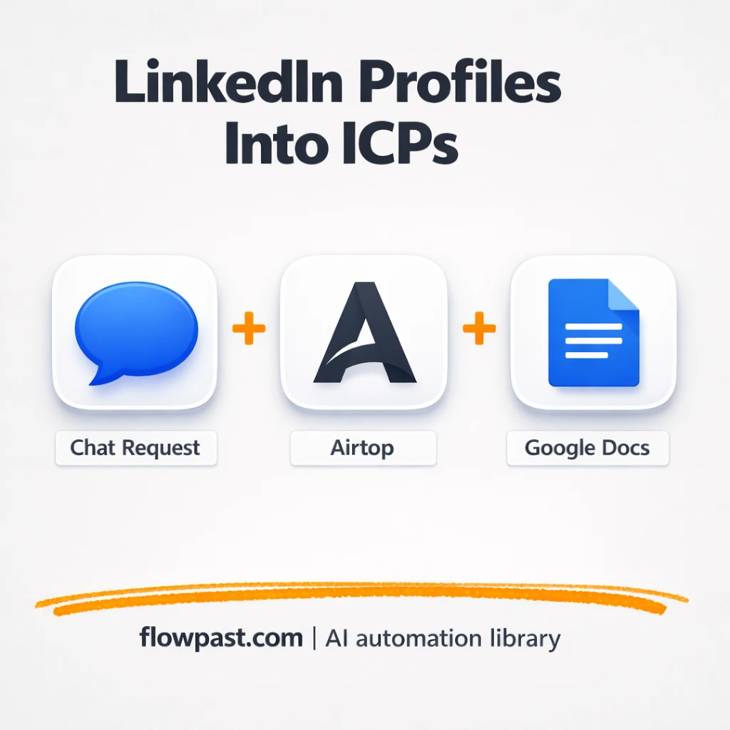 Telegram to Google Docs, build an ICP you can trust - n8n workflow automation template