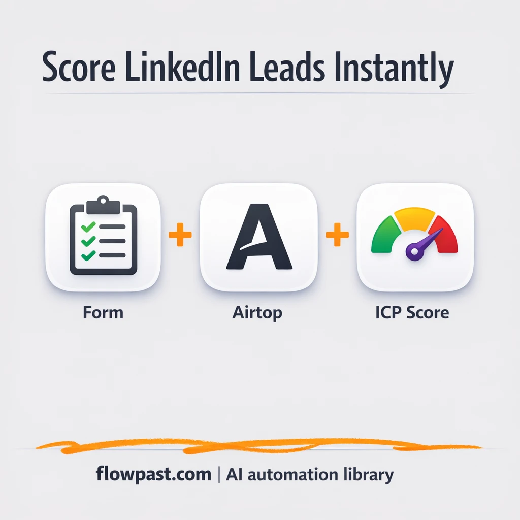 Airtop + LinkedIn: score leads and prioritize fast - n8n workflow automation template