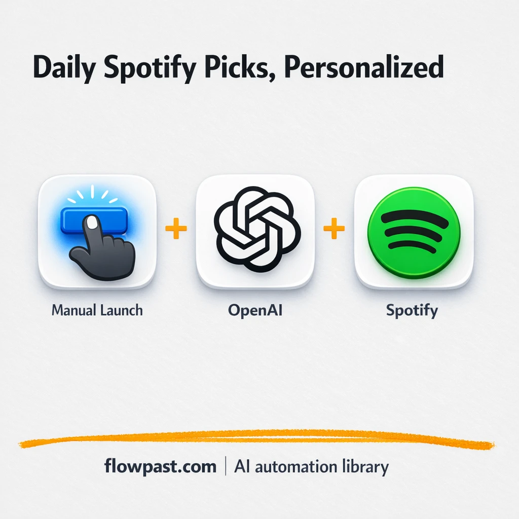 Spotify + Telegram: personalized song picks on demand - n8n workflow automation template
