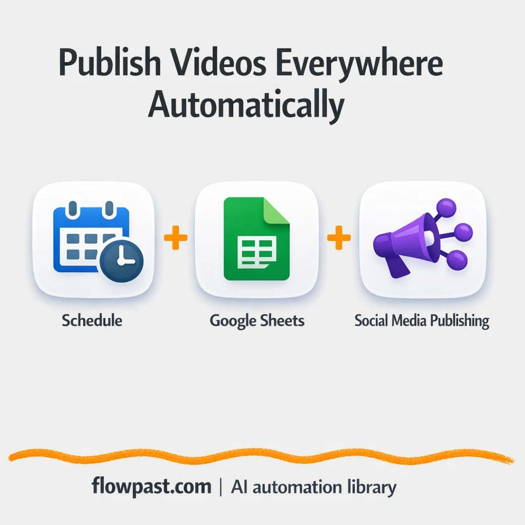 Google Sheets + Blotato: post videos everywhere - n8n workflow automation template