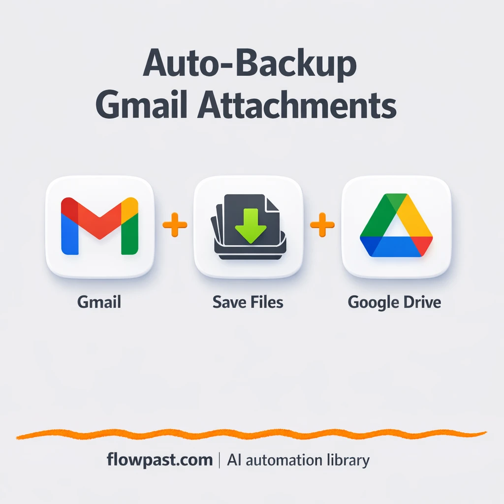 Gmail to Google Drive, attachments filed automatically - n8n workflow automation template