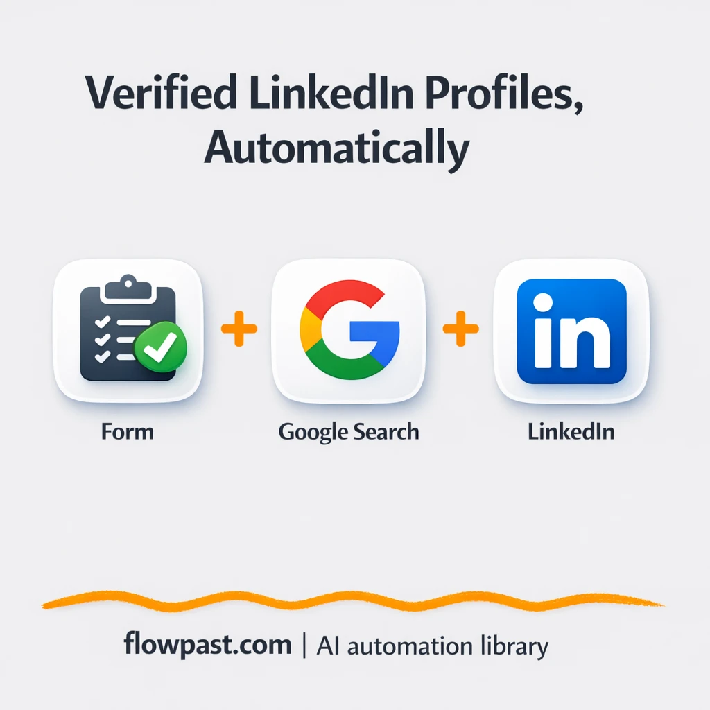 Google Search + Airtop: verified LinkedIn URLs - n8n workflow automation template