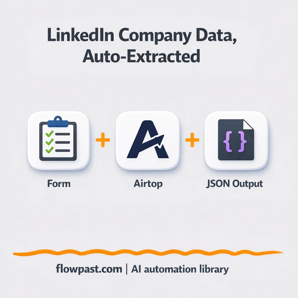 LinkedIn to Google Sheets, clean company data fast - n8n workflow automation template
