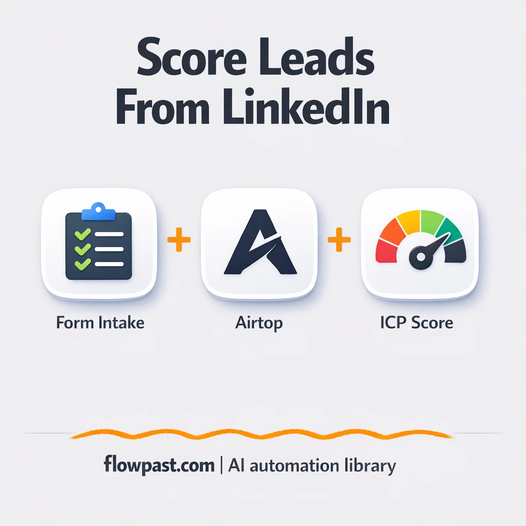 LinkedIn + Google Sheets: ICP scores you can trust - n8n workflow automation template