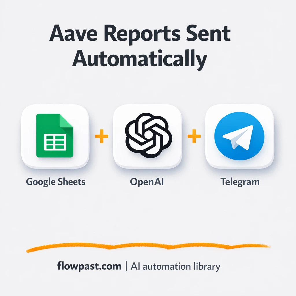 Google Sheets to Telegram, Aave risk updates - n8n workflow automation template