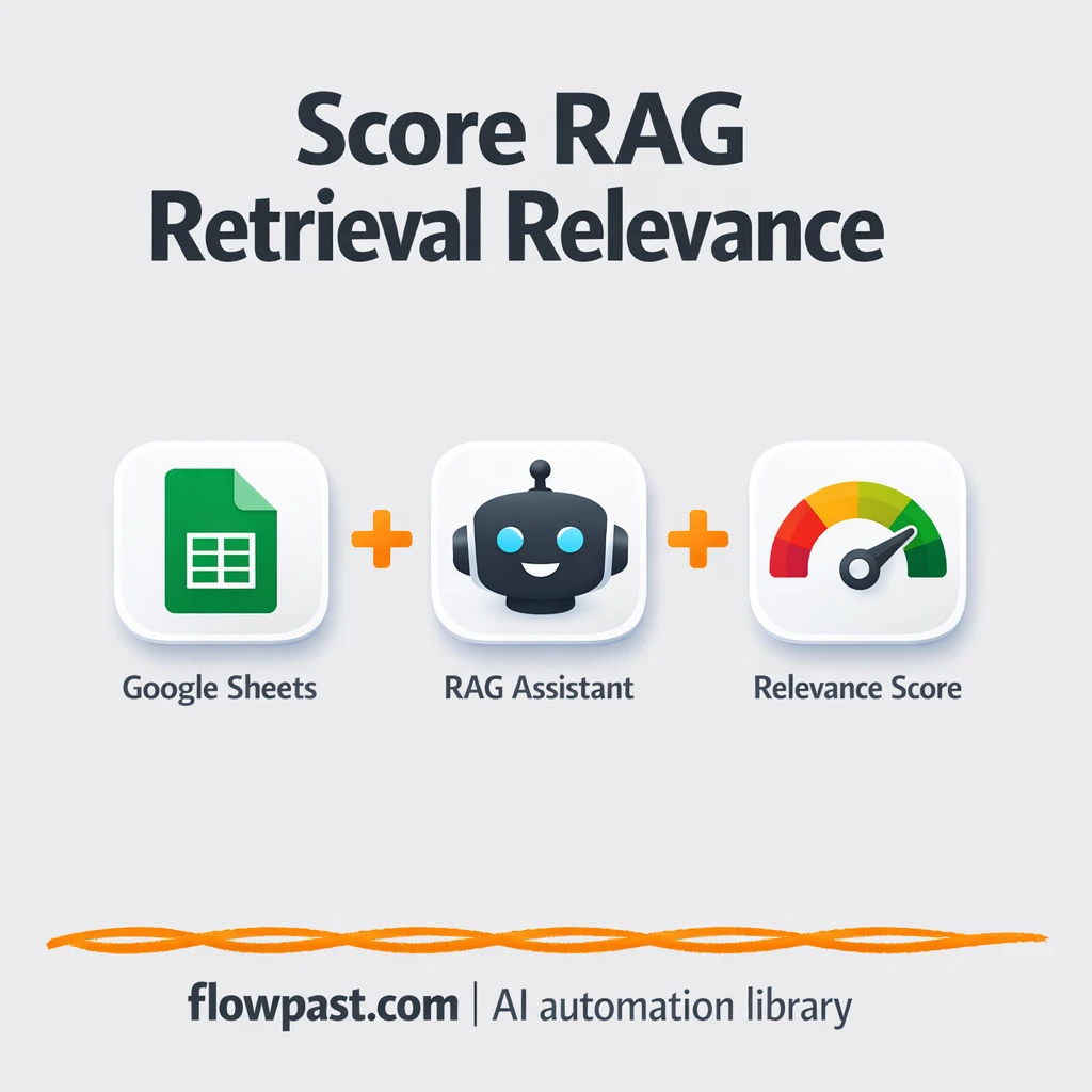 Google Sheets + OpenAI: RAG relevance scored fast - n8n workflow automation template