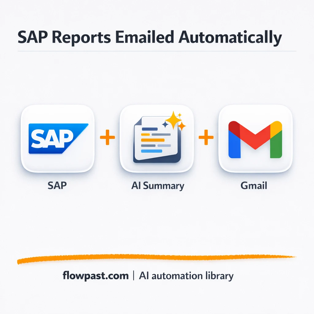 SAP to Gmail, clean summary reports in your inbox - n8n workflow automation template