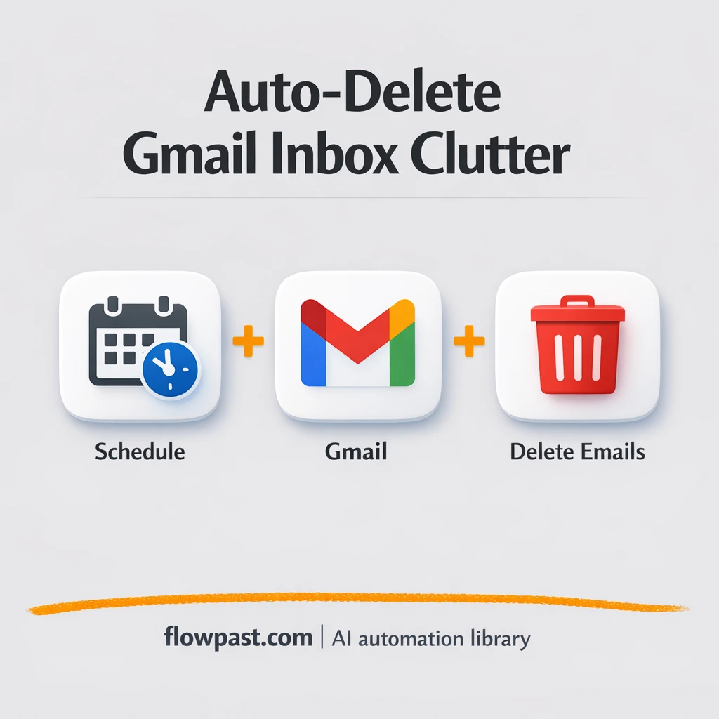 Gmail cleanup on autopilot with Telegram updates - n8n workflow automation template