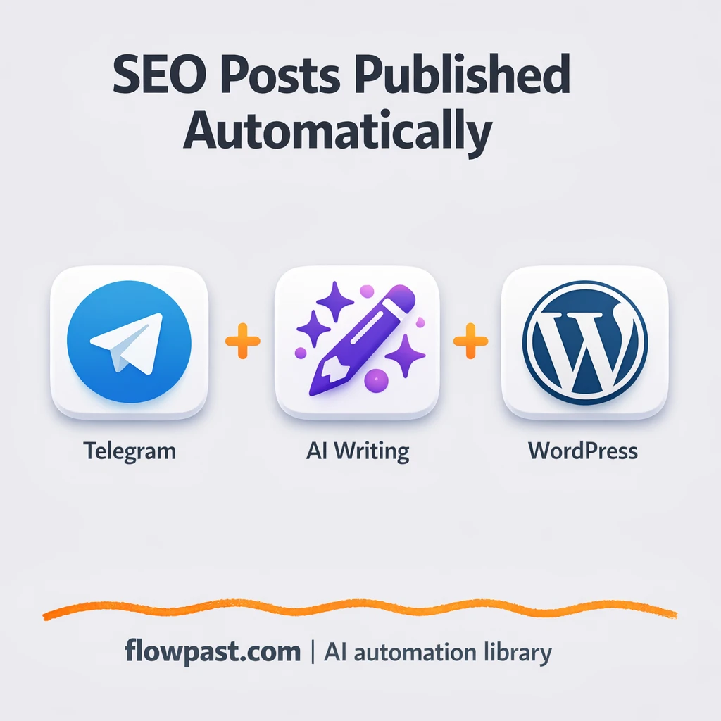 Telegram to WordPress, blog posts published for you - n8n workflow automation template