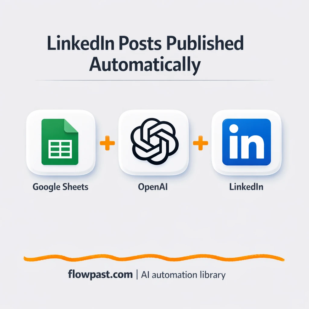 Google Sheets + LinkedIn: posts published and shared - n8n workflow automation template