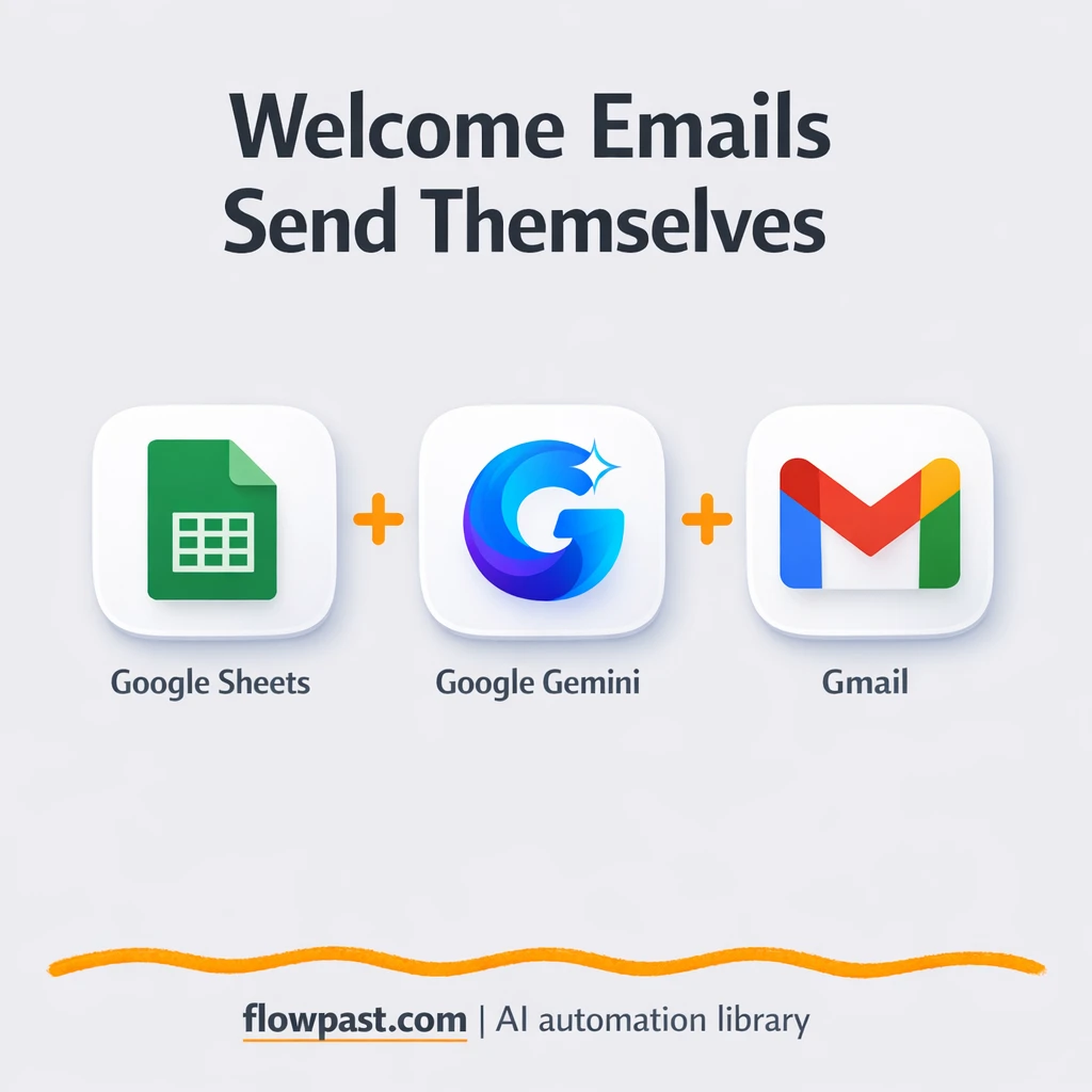 Google Sheets to Gmail, instant welcome emails - n8n workflow automation template