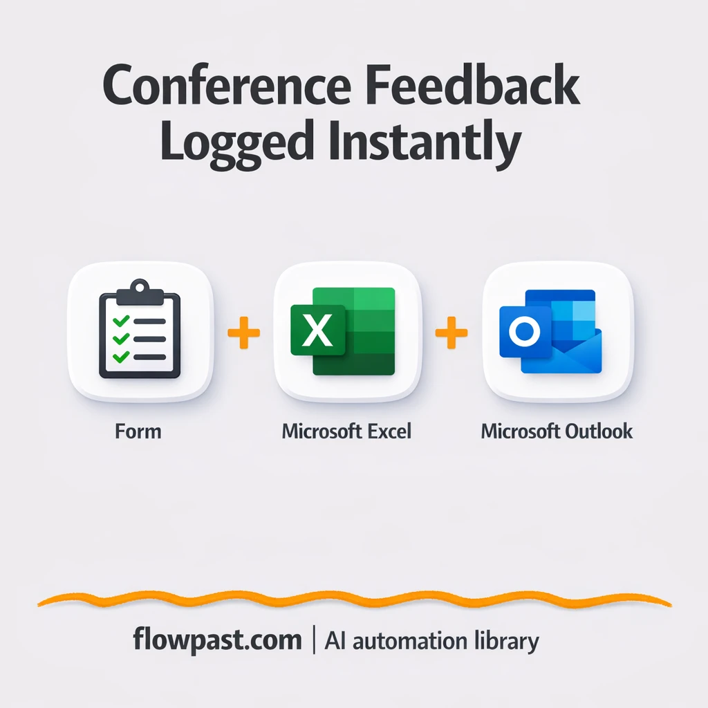 OneDrive Excel + Outlook: feedback logged and flagged - n8n workflow automation template
