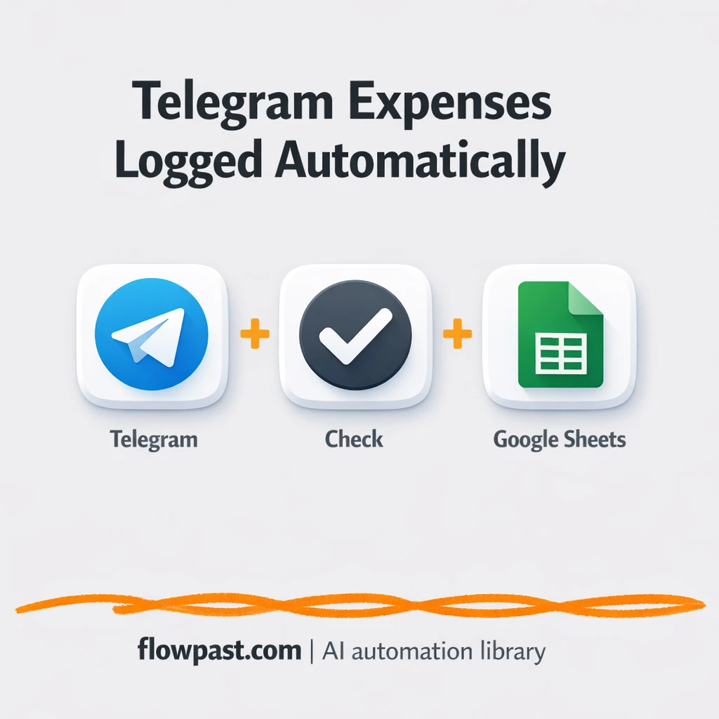 Telegram to Google Sheets, payments logged clean - n8n workflow automation template
