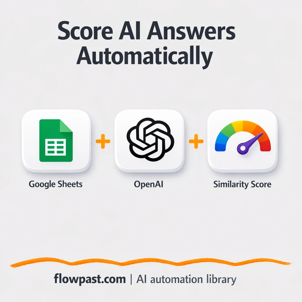 OpenAI + Google Sheets, AI answer quality scored - n8n workflow automation template