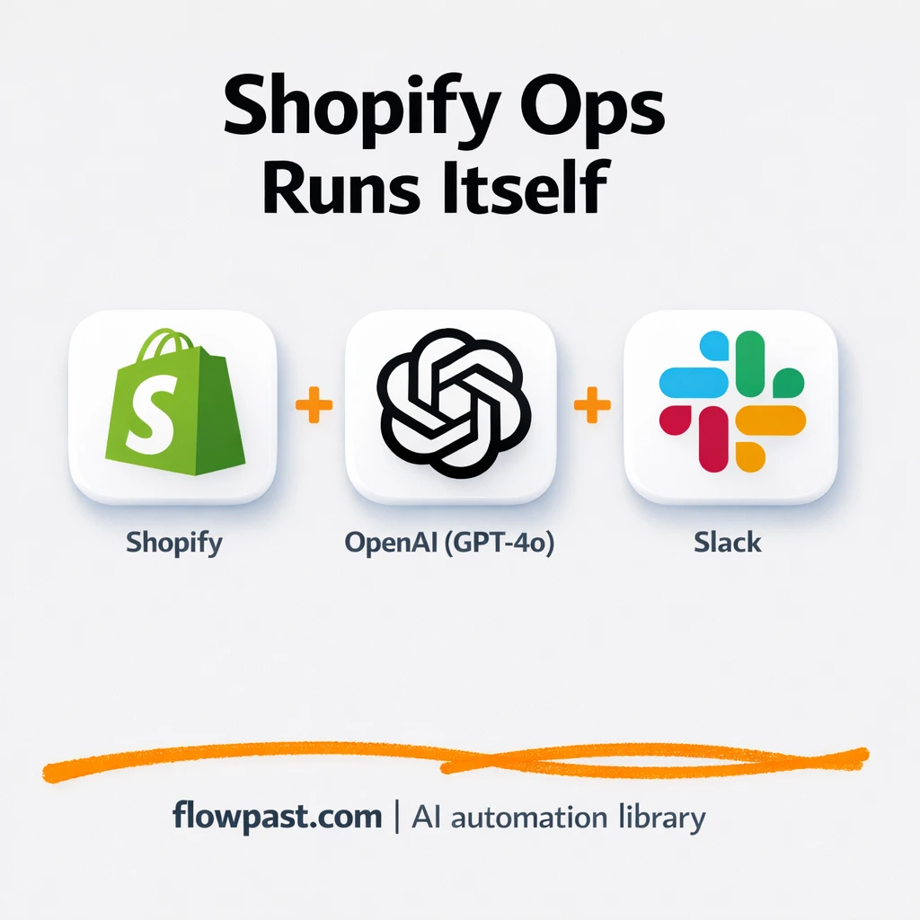 Shopify + Slack: smarter support and stock alerts - n8n workflow automation template