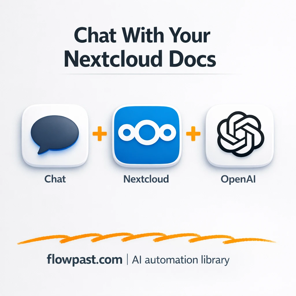 Nextcloud + OpenAI: instant answers from your files - n8n workflow automation template