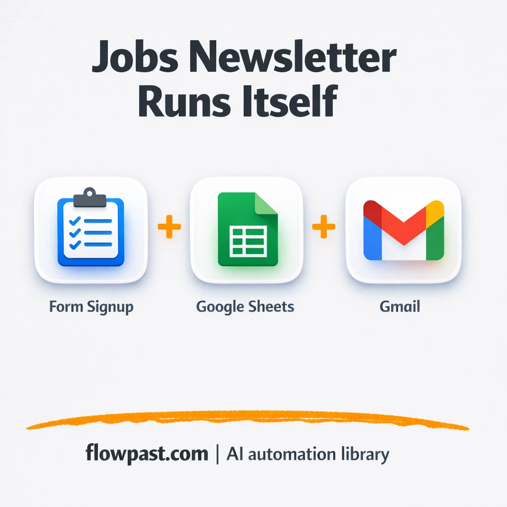 Google Sheets + OpenAI: newsletters that run themselves - n8n workflow automation template