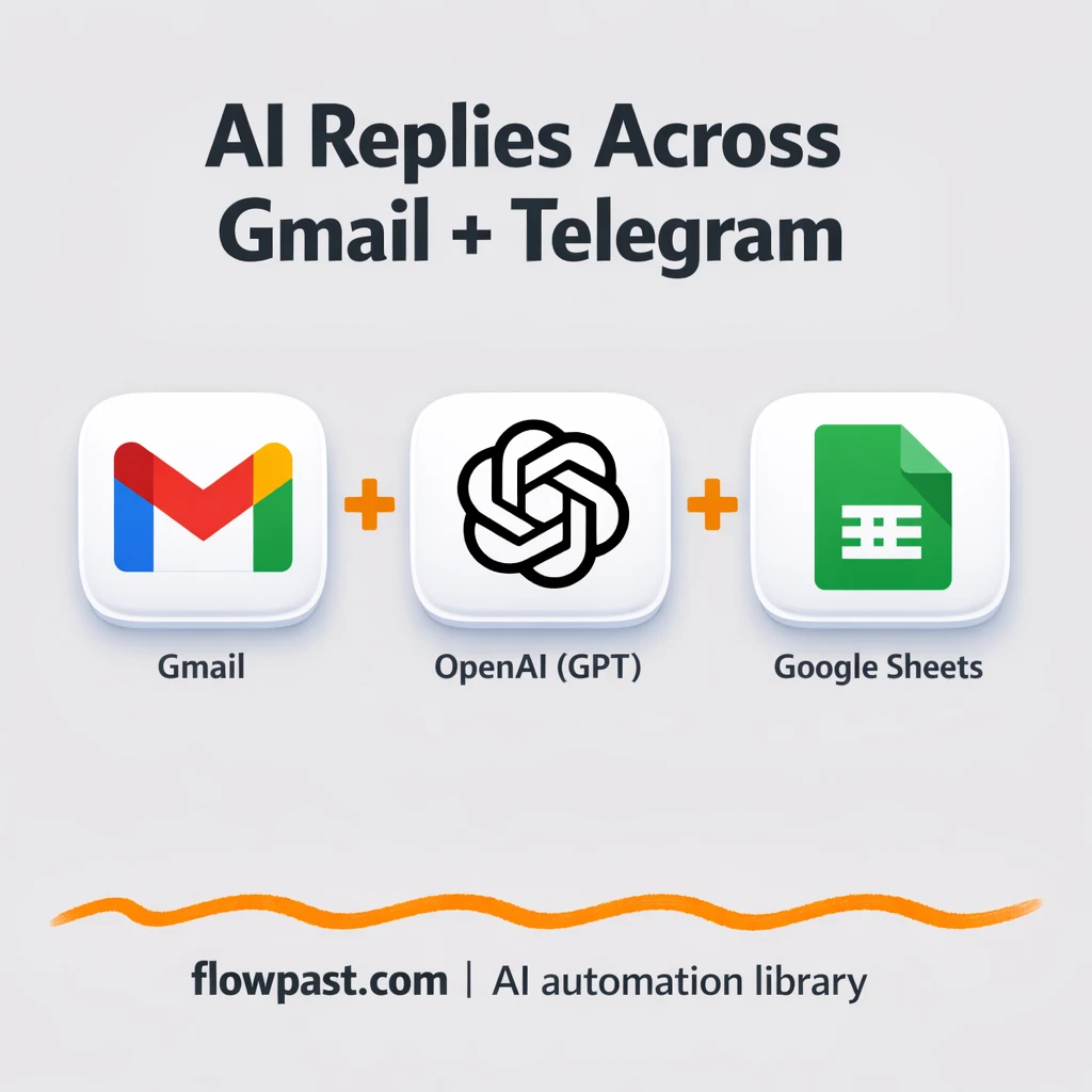 Gmail + Telegram: consistent support replies, logged - n8n workflow automation template
