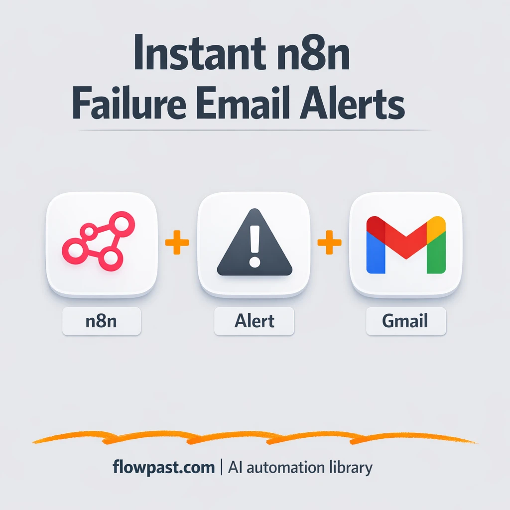 Gmail + Slack alerts for failed automations - n8n workflow automation template