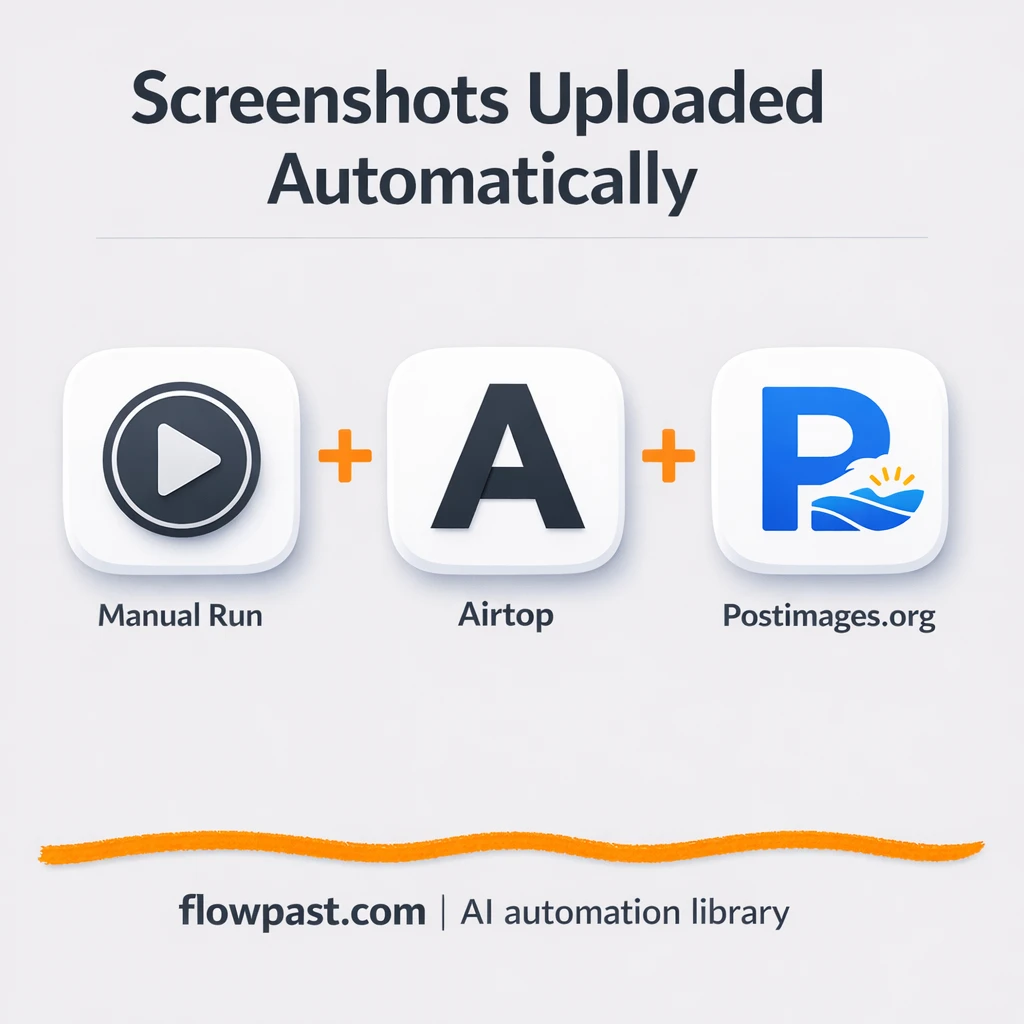 Airtop + Postimages.org: screenshots uploaded and proven - n8n workflow automation template