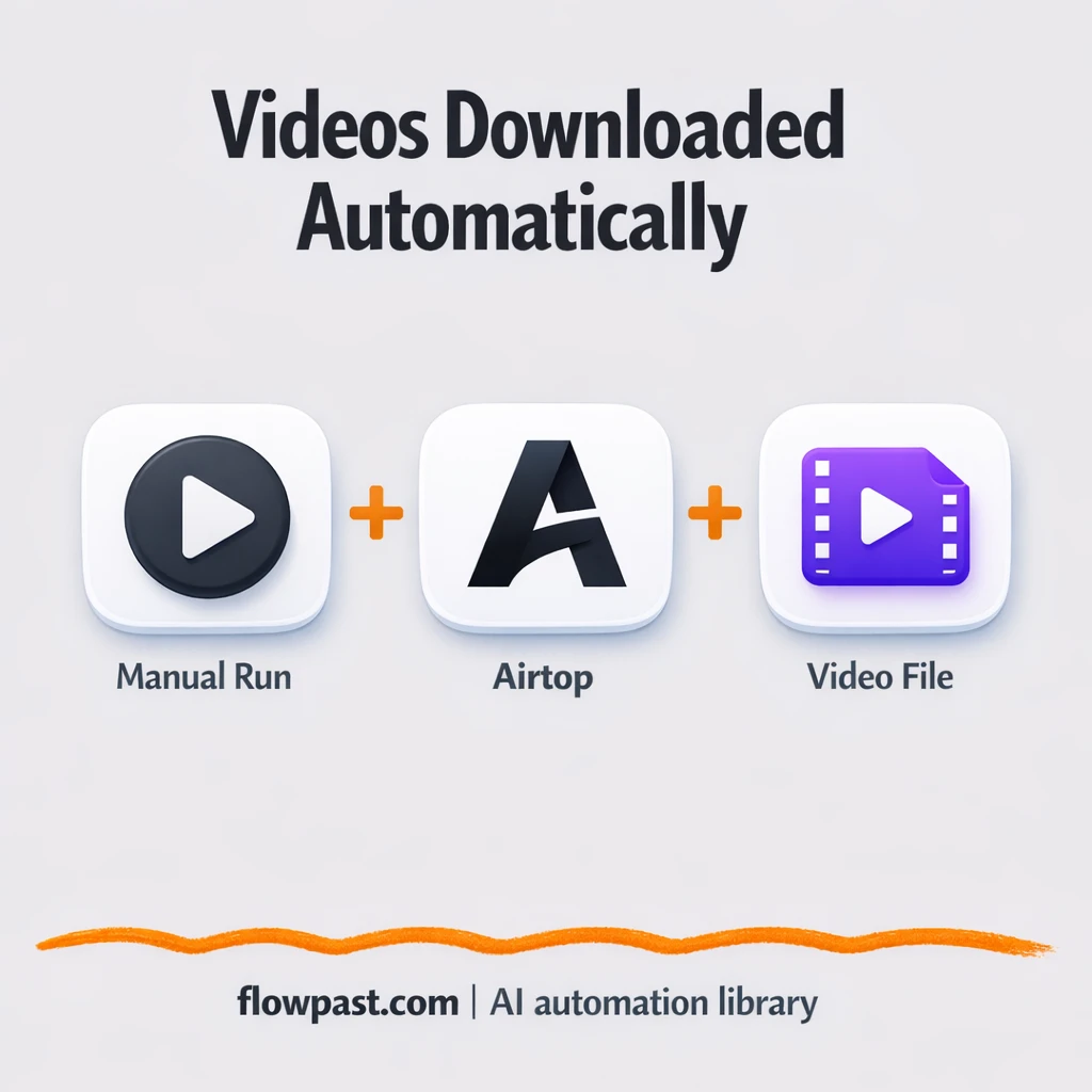 Airtop to Google Drive, video downloads filed for you - n8n workflow automation template