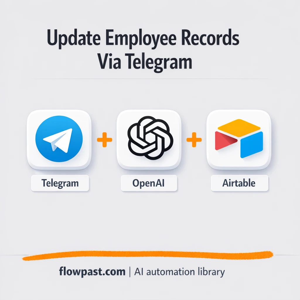 Telegram to Airtable, cleaner HR records on demand - n8n workflow automation template