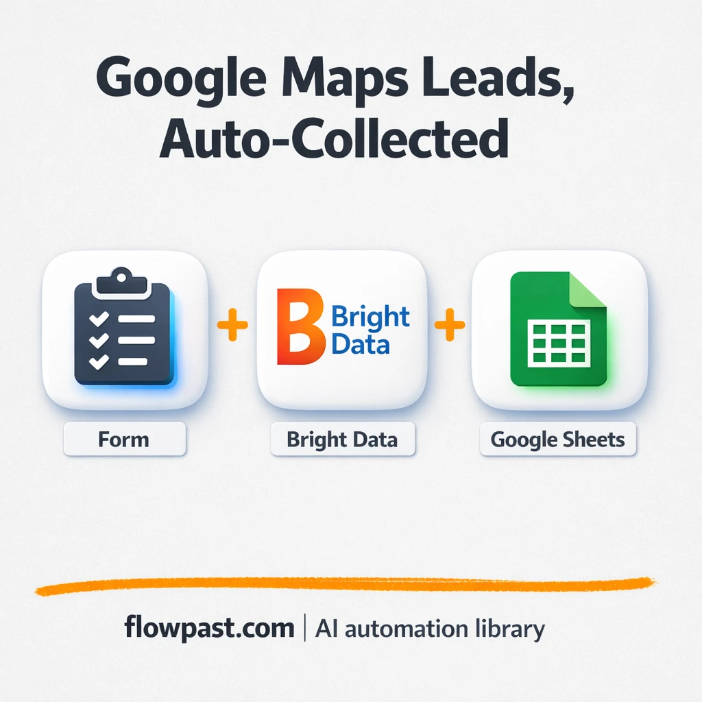 Bright Data to Google Sheets, clean Maps leads - n8n workflow automation template