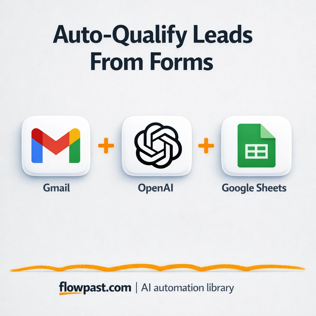 Gmail + Google Sheets: qualified leads, logged clean - n8n workflow automation template