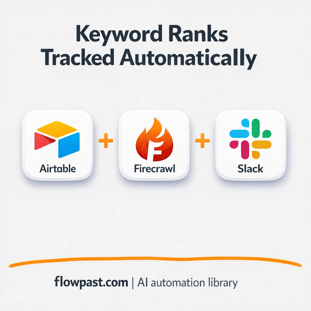 Airtable + Slack: keyword rank alerts you can trust - n8n workflow automation template