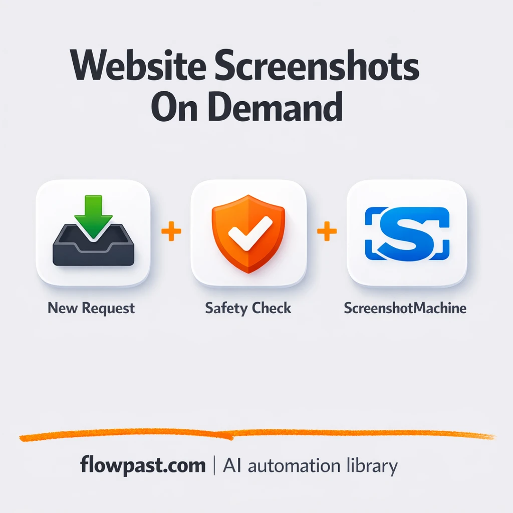 ScreenshotMachine + Google Sheets: consistent captures - n8n workflow automation template