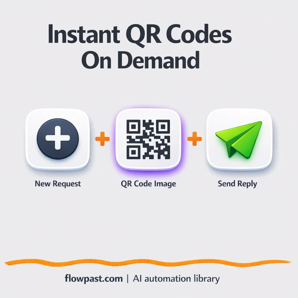 QR Server API + Google Sheets: QR codes on demand - n8n workflow automation template