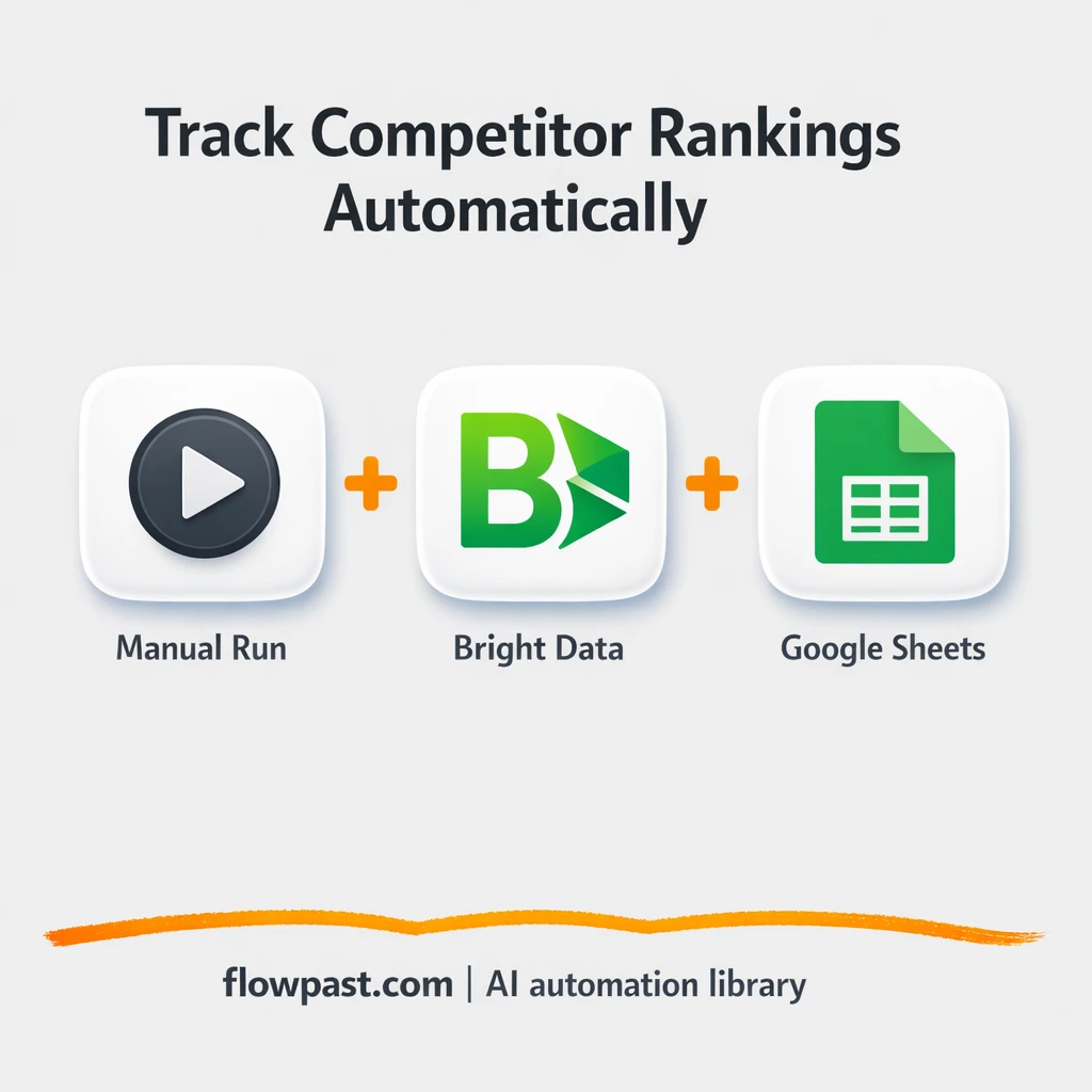 Bright Data to Google Sheets, clean SERP reports - n8n workflow automation template